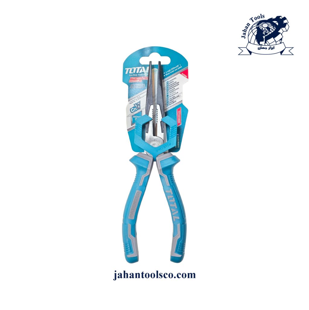 دم باریک 8 اینچ توتال مدل DFBB2208 با دسته سبز و مشکی و فک باریک