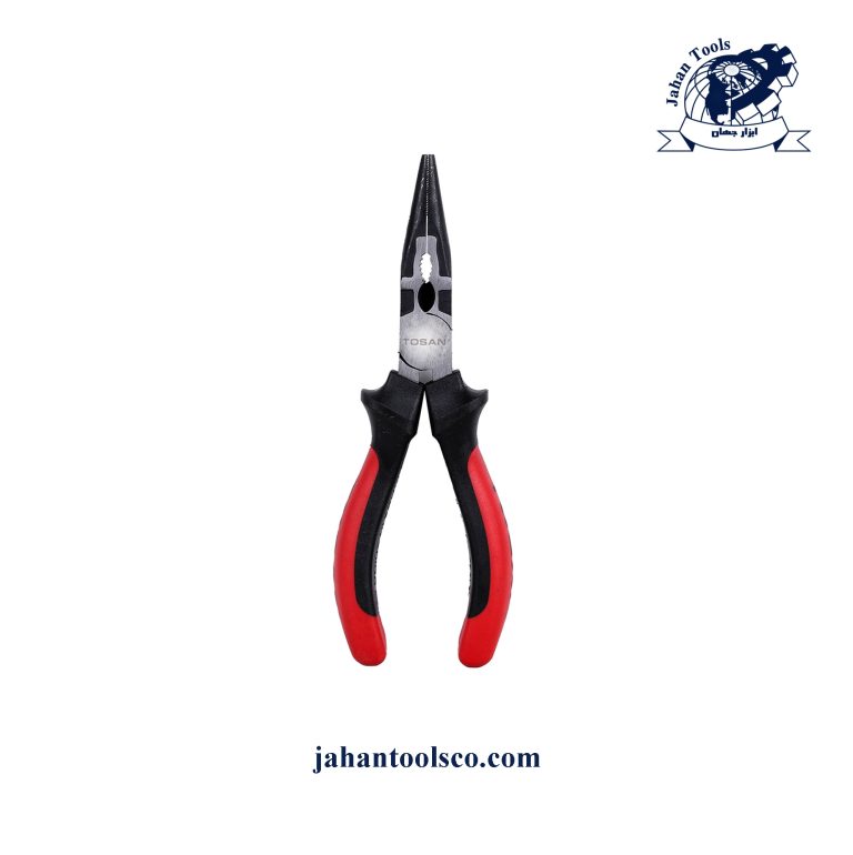 دم باریک 8 اینچ توسن مدل T6302-8 سری مکس با بدنه فولادی و دسته قرمز مشکی