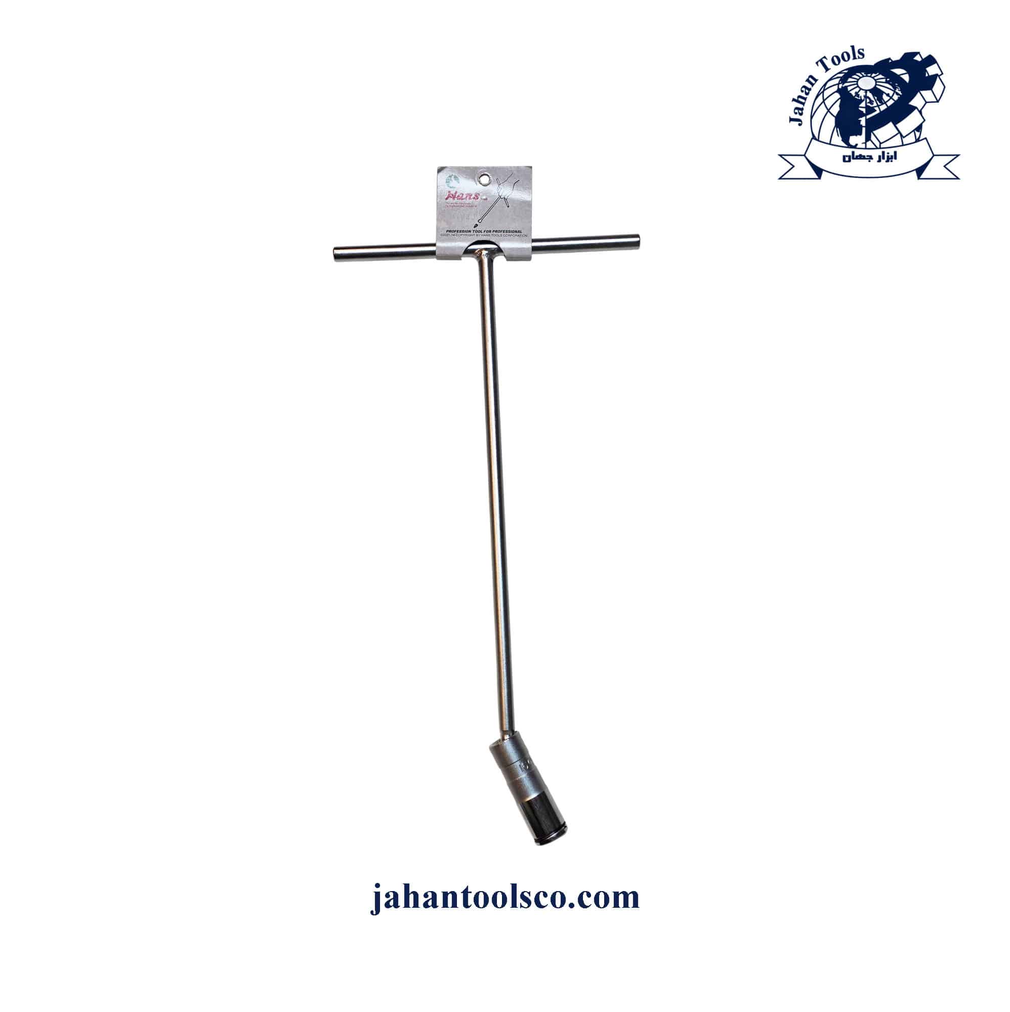 60 آچار بکس شمع سایز 16 دسته دار هنس 1305 - Image 1