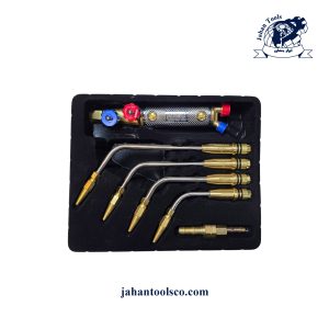 سری جوش آیرون مکس مدل IM-WT01A در جعبه” و “بسته‌بندی سرپیک جوشکاری IronMax